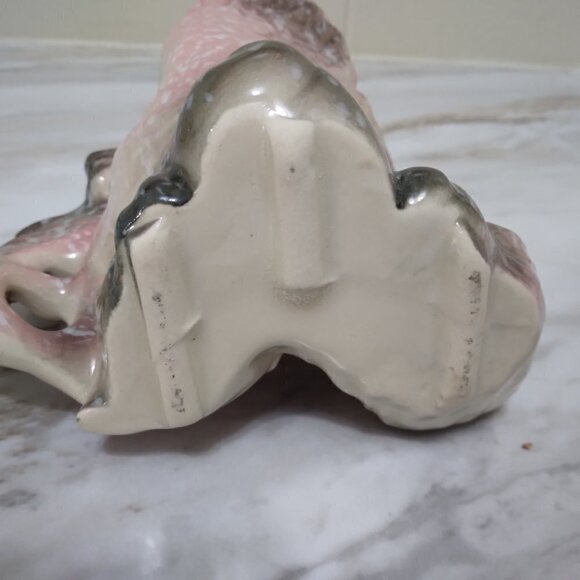 Vintage Pink and Grey Speckled Angelfish Vase - Picture 6 of 8